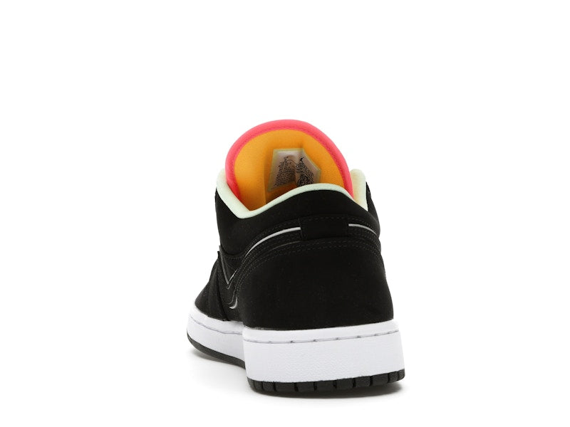 Jordan 1 Low Black Aurora Green Laser Orange
