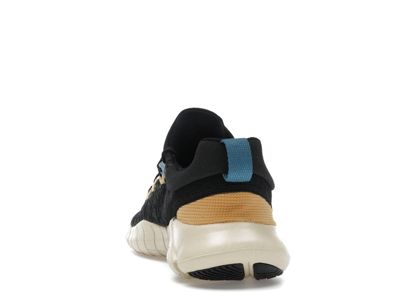 Nike Free Run 5.0 Next Nature Black Anthracite Wheat Gold Noise Aqua (Women's)