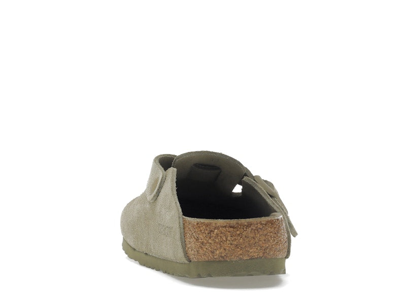 Birkenstock Boston Soft Footbed Suede Faded Khaki