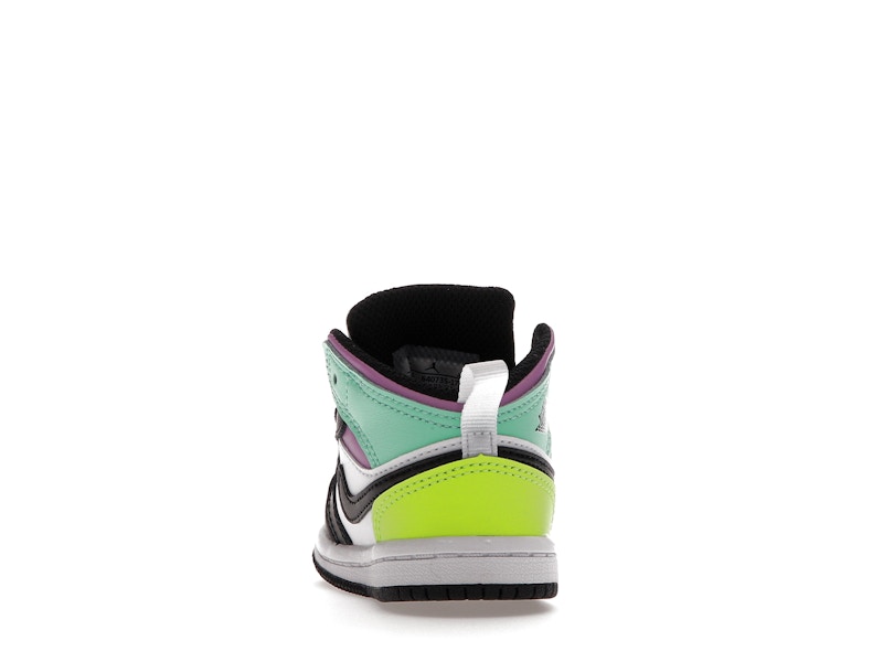 Jordan 1 Mid Pastel Black Toe (TD)