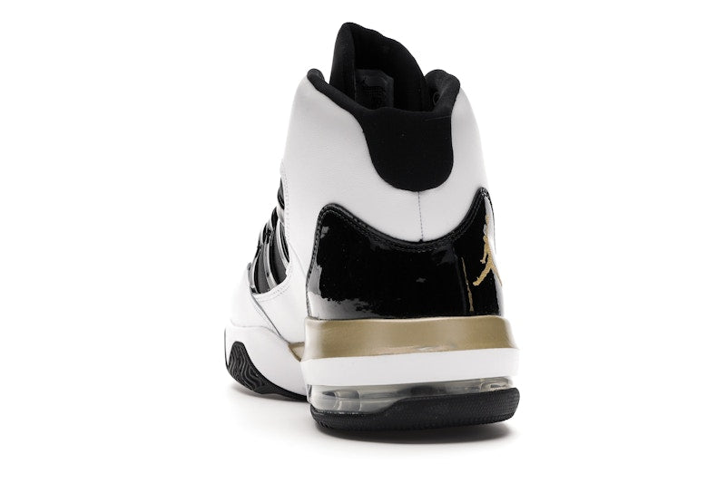 Jordan Max Aura White Metallic Gold Black