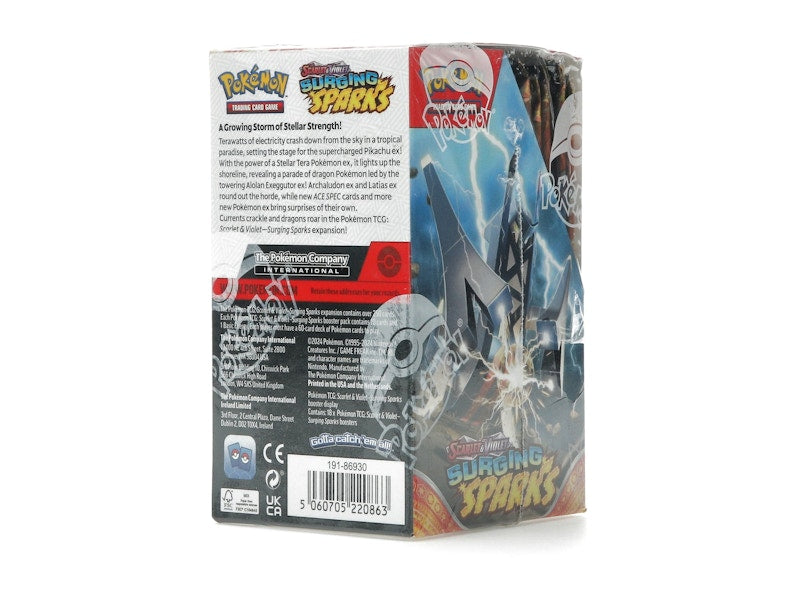Pokémon Scarlet & Violet Surging Sparks 18 Pack Booster Box