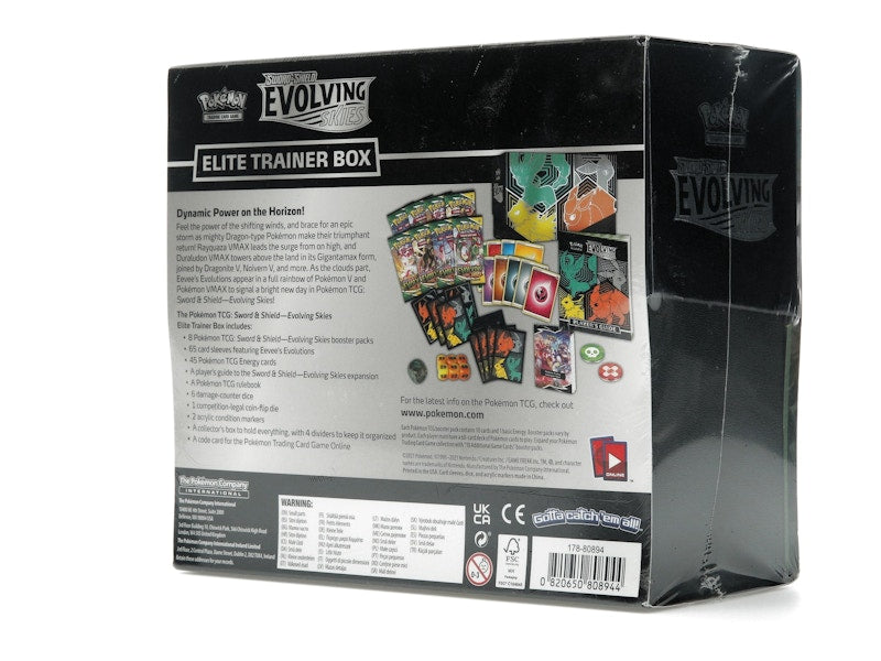 Pokémon TCG Sword & Shield Evolving Skies Elite Trainer Box (Flareon/Jolteon/Umbreon/Leafeon)
