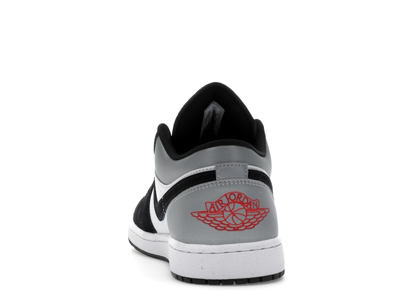 Jordan 1 Low SE White Fire Red Black Matte Silver