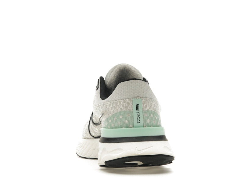 Nike React Infinity Run Flyknit 3 Phantom Black Mint