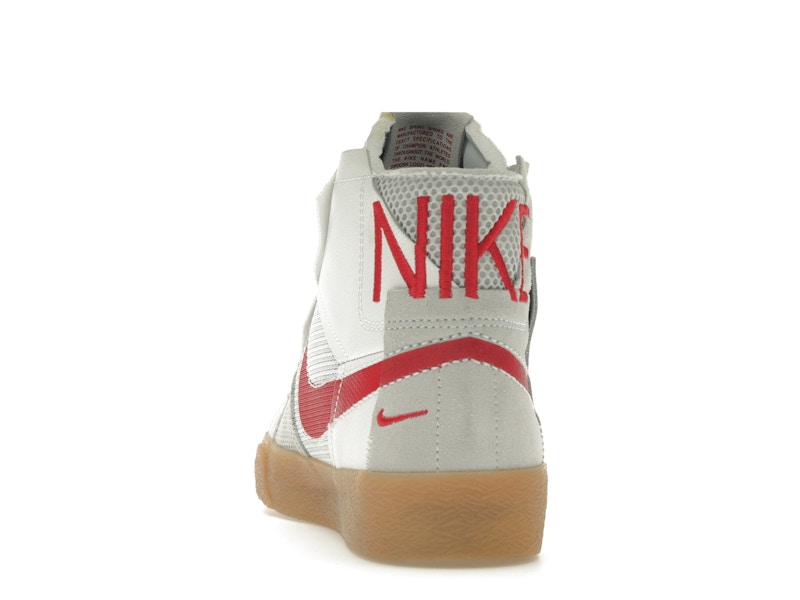 Nike SB Zoom Blazer Mid Premium Deconstructed White University Red Gum