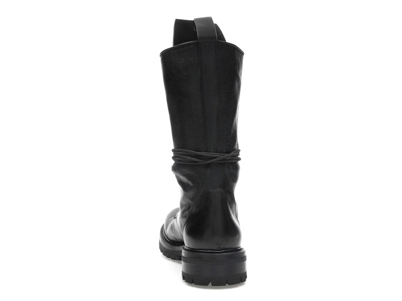 Rick Owens Army Laced Boot Black