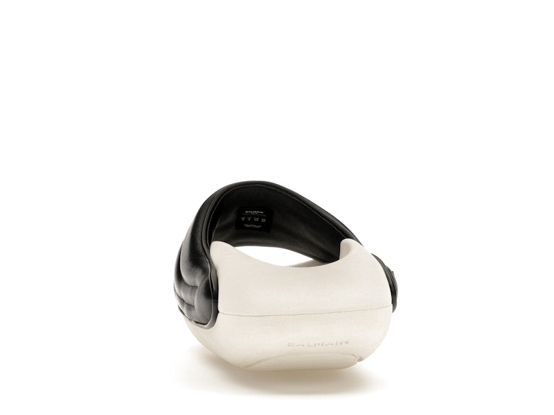 Balmain B-IT Mules Black White