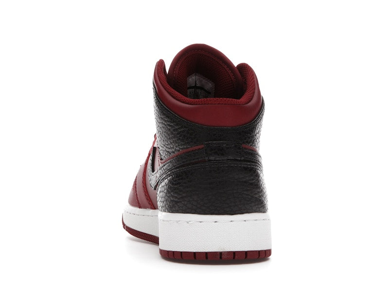 Jordan 1 Mid Team Red Black White (GS)