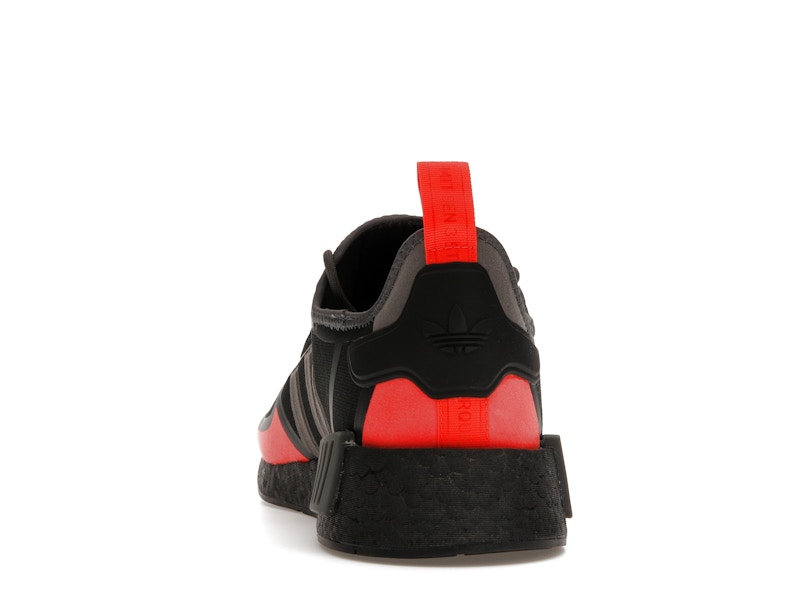adidas NMD R1 Core Black Solar Red Grey