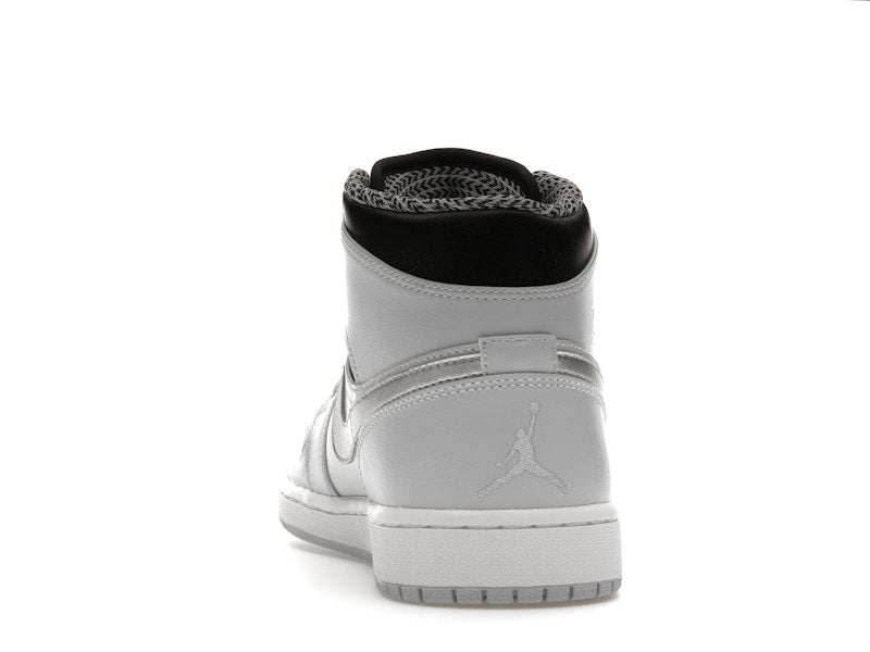 Jordan 1 Mid Pure Platinum Metallic Silver