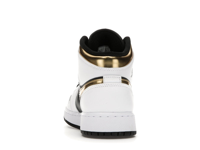 Jordan 1 Mid White Gold Black (GS)