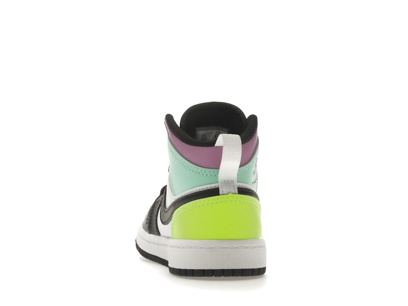 Jordan 1 Mid Pastel Black Toe (PS)