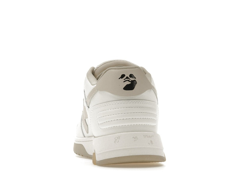 OFF-WHITE Out Of Office OOO Low Tops White Beige