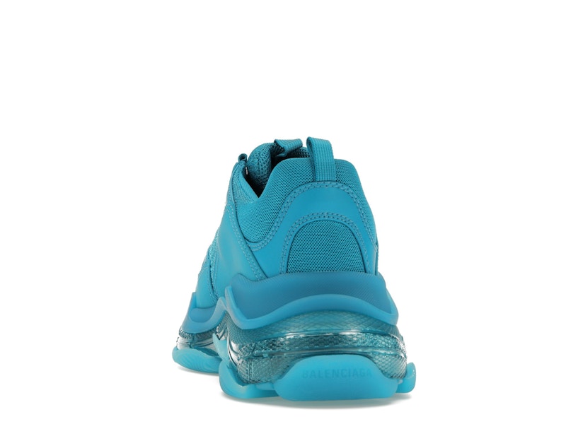 Balenciaga Triple S Clear Sole Teal Blue