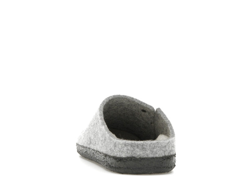 Birkenstock Zermatt Shearling Clog Wool Felt Light Gray