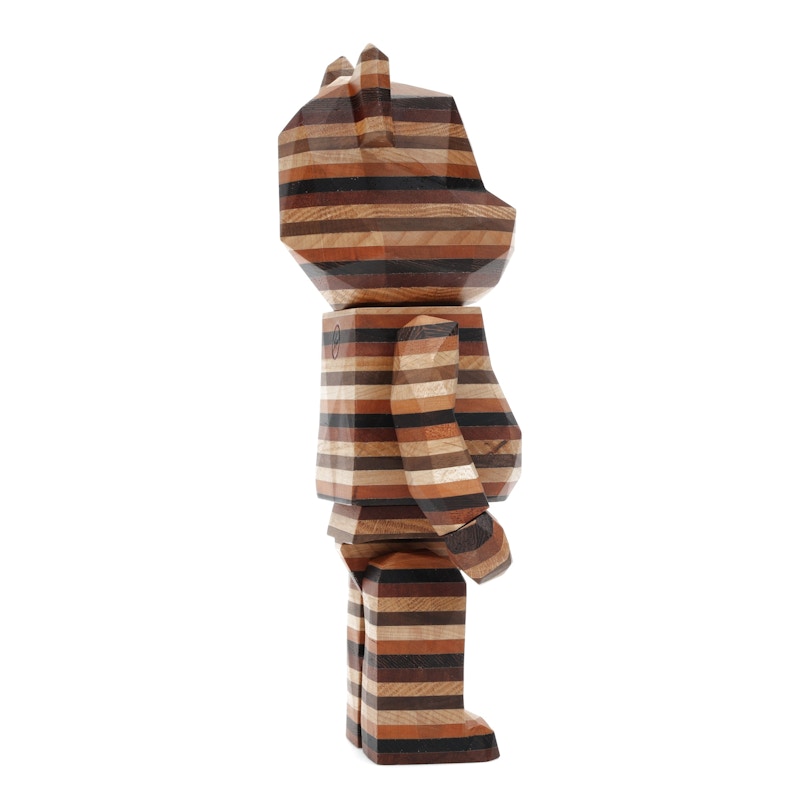 Bearbrick Karimoku Fragment Polygon-Horizon 400% Wood