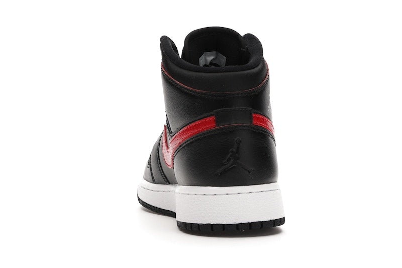 Jordan 1 Retro Mid Black Gym Red (GS)