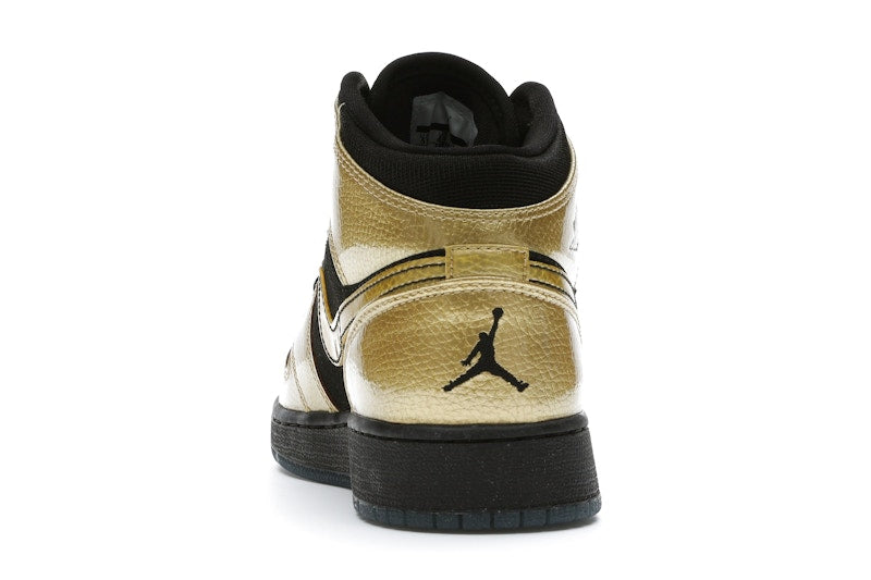 Jordan 1 Mid Metallic Gold Coin Black (GS)