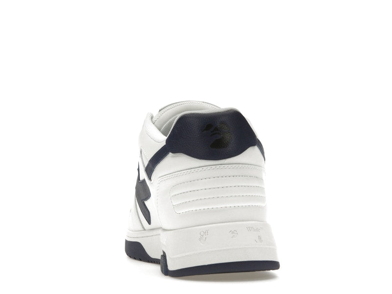 OFF-WHITE Out Of Office OOO Low Tops White Navy Blue