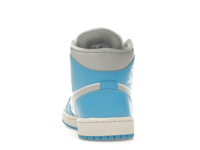 Jordan 1 Mid Dark Powder Blue White Sail Neutral Grey (Women's)