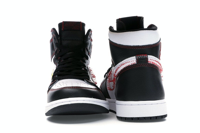 Jordan 1 Retro High Defiant White Black Gym Red