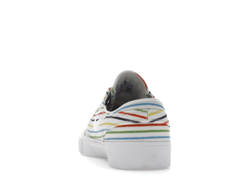 Nike SB Zoom Stefan Janoski Canvas Multi-Color Pinstripes