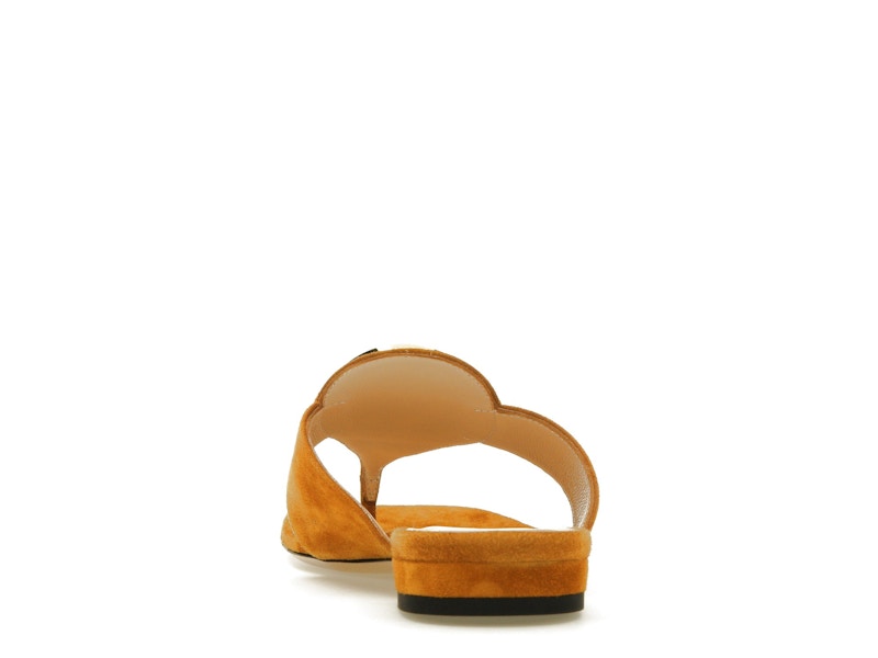 Gucci Blondie Thong Sandal Light Brown Suede