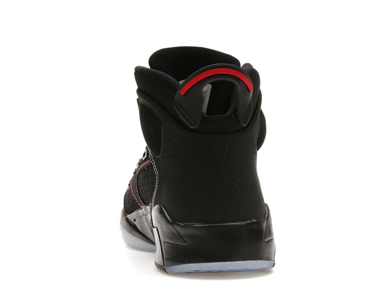 Jordan 6-17-23 Black White Red Contrast Stitching