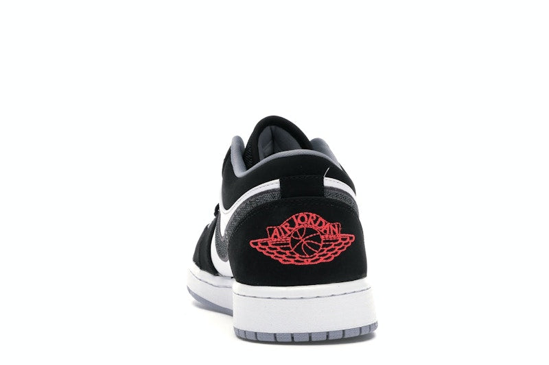 Jordan 1 Low Black White Wolf Grey Infrared 23