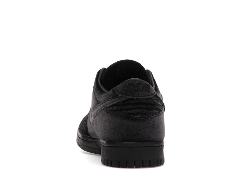 Nike Dunk Low Dover Street Market Triple Black Velvet