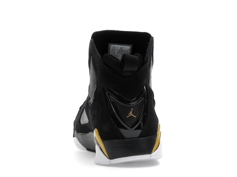 Jordan True Flight Black White Metallic Gold