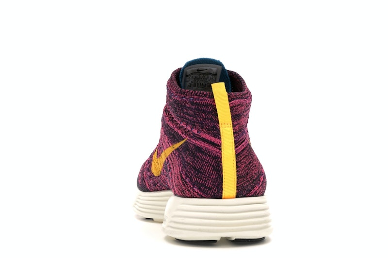 Nike Lunar Flyknit Chukka Grand Purple Laser Orange