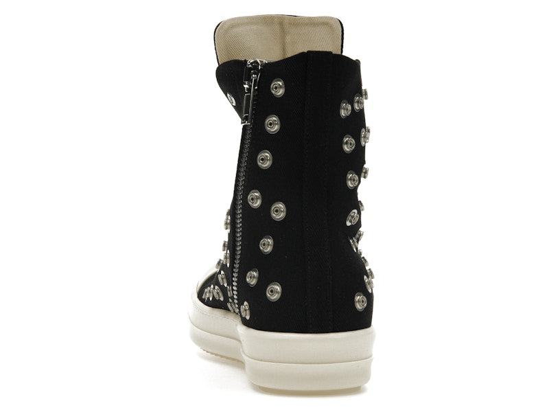 Rick Owens DRKSHDW Sneaks Studded Eyelets Black Milk