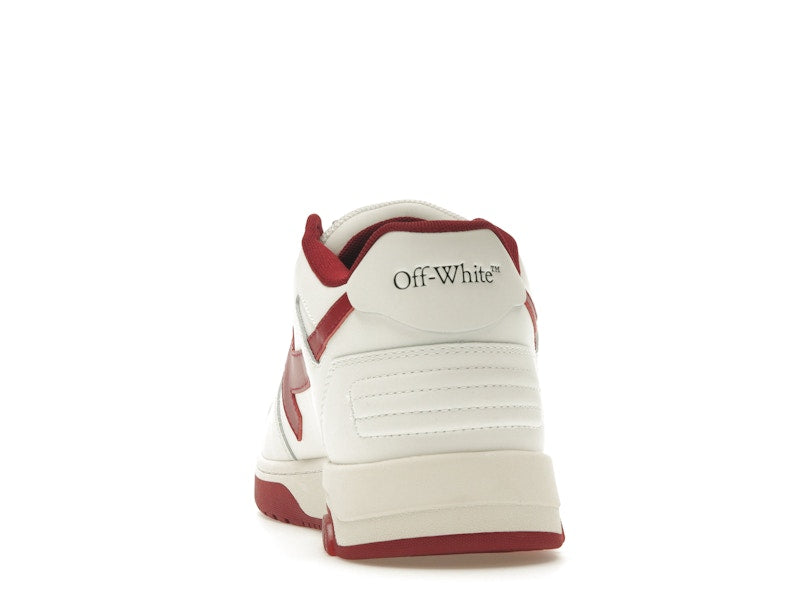 OFF-WHITE Out Of Office OOO Low Tops White Red White Tag