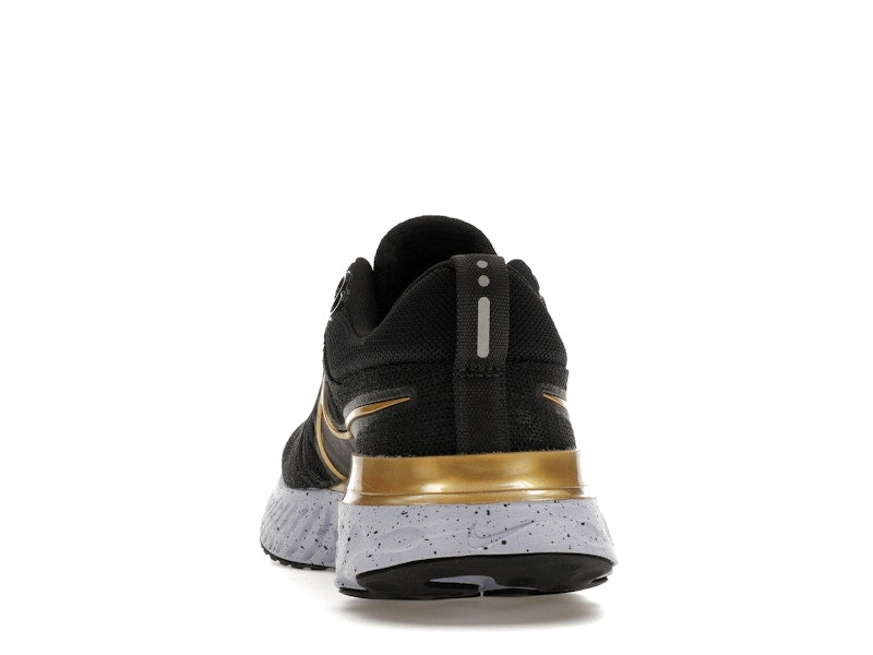 Nike React Infinity Run Flyknit 2 Black Metallic Gold (Women's)