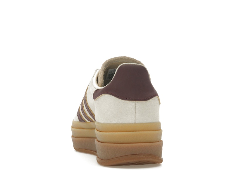 adidas Gazelle Bold Cream White Maroon (Women's)