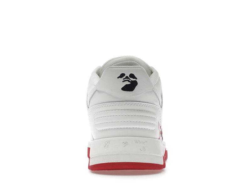 OFF-WHITE Out Of Office "OOO" Low Tops For Walking White White Red SS22
