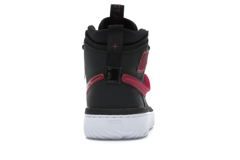 Jordan 1 High React Black Noble Red