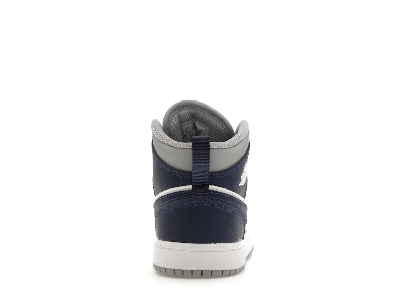 Jordan 1 Mid Wolf Grey Midnight Navy (PS)