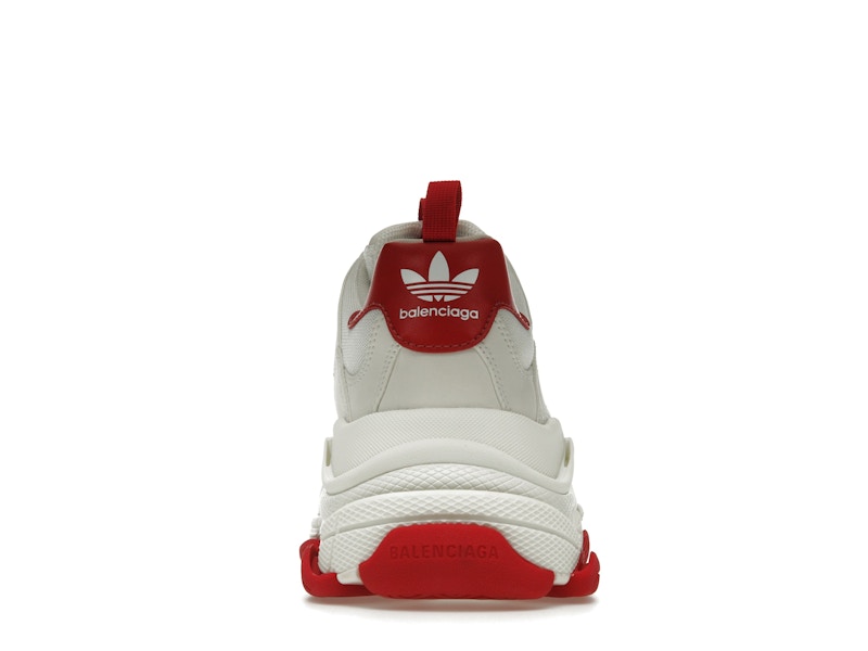 Balenciaga x adidas Triple S White Red