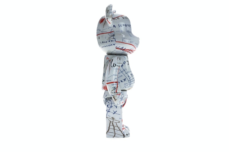 Bearbrick Jean-Michel Basquiat 2 100% & 400% Set White