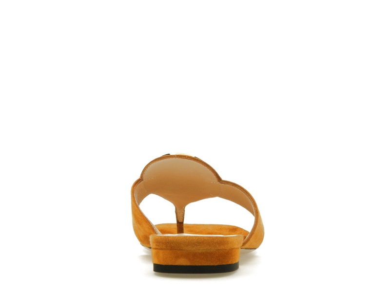 Gucci Blondie Thong Sandal Light Brown Suede