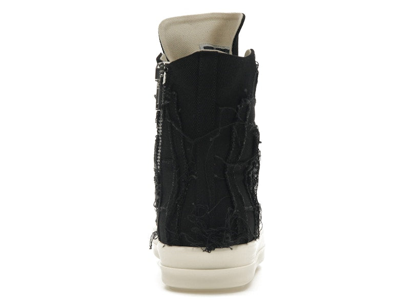 Rick Owens DRKSHDW Slashed Sneaks Black Milk
