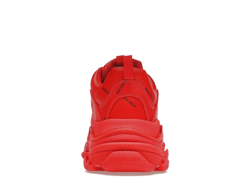 Balenciaga Triple S Allover Logo Red