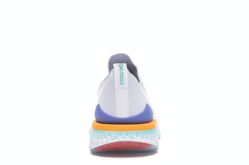 Nike Epic React Flyknit 2 White Hyper Jade Ember Glow (Women's)