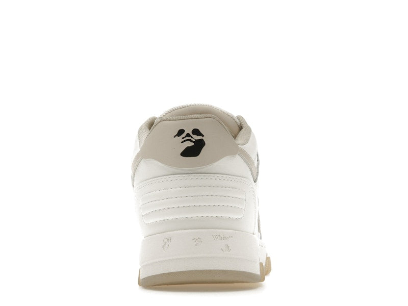 OFF-WHITE Out Of Office OOO Low Tops White Beige