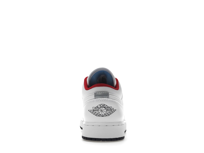 Jordan 1 Low White Gym Red Black (GS)