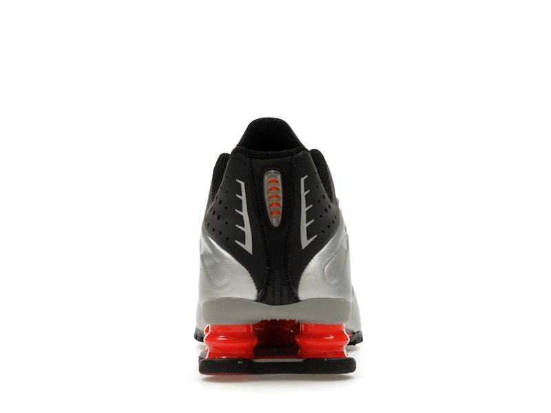 Nike Shox R4 Metallic Silver Black Picante Red (GS)