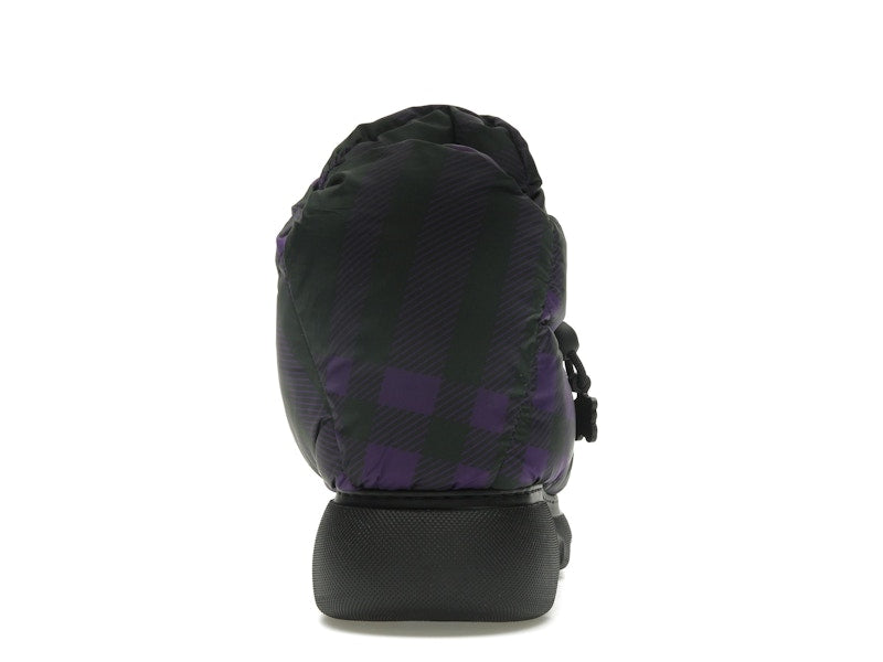 Burberry Check Pillow Boot Black Purple (Women's)